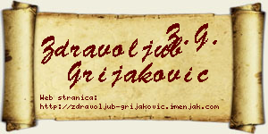 Zdravoljub Grijaković vizit kartica